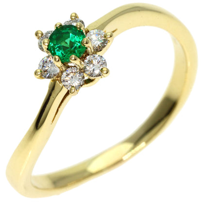 TIFFANY&Co.   Ring Buttercup Emerald Diamond K18 Yellow Gold Ladies