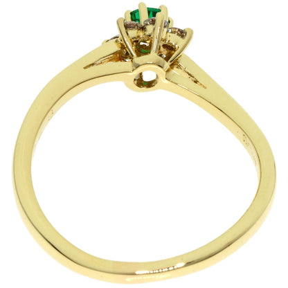TIFFANY&Co.   Ring Buttercup Emerald Diamond K18 Yellow Gold Ladies