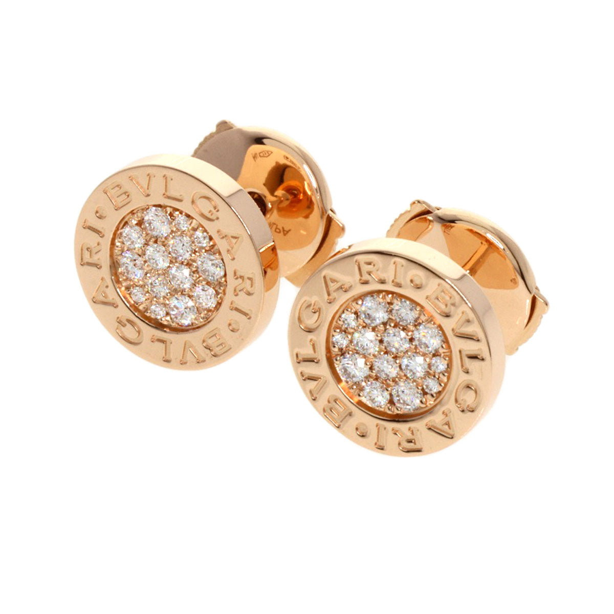 BVLGARI   earring BVLGARI BVLGARI Diamond K18 Pink Gold Ladies