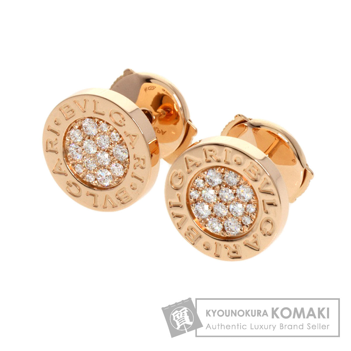 BVLGARI   earring BVLGARI BVLGARI Diamond K18 Pink Gold Ladies