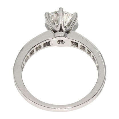 TIFFANY&Co. Solitaire Diamond Ring Platinum PT950 Ladies [Used]