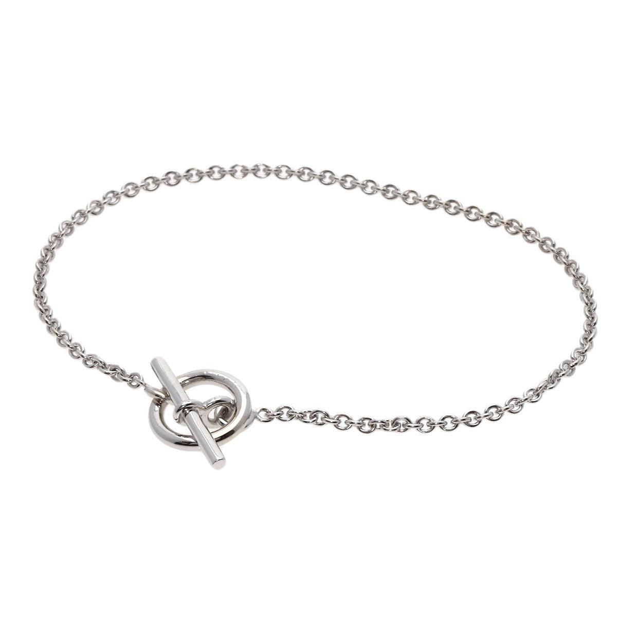 HERMES Mini Shane Dunkle Bracelet K18 White Gold Ladies [Used]