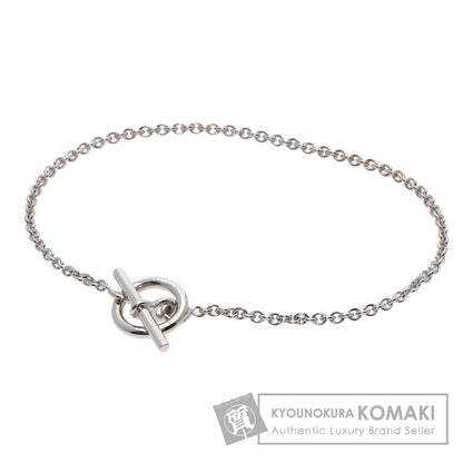 HERMES Mini Shane Dunkle Bracelet K18 White Gold Ladies [Used]
