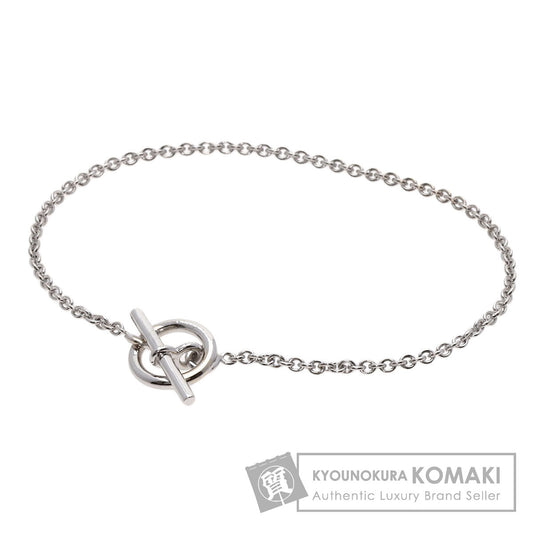 HERMES Mini Shane Dunkle Bracelet K18 White Gold Ladies [Used]