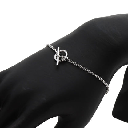 HERMES Mini Shane Dunkle Bracelet K18 White Gold Ladies [Used]