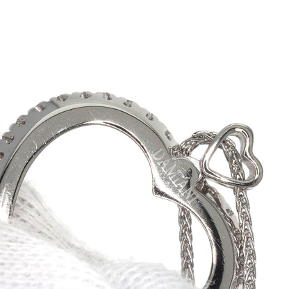 Damiani Lovers Heart Diamond Necklace Platinum PT950 Ladies [Used]