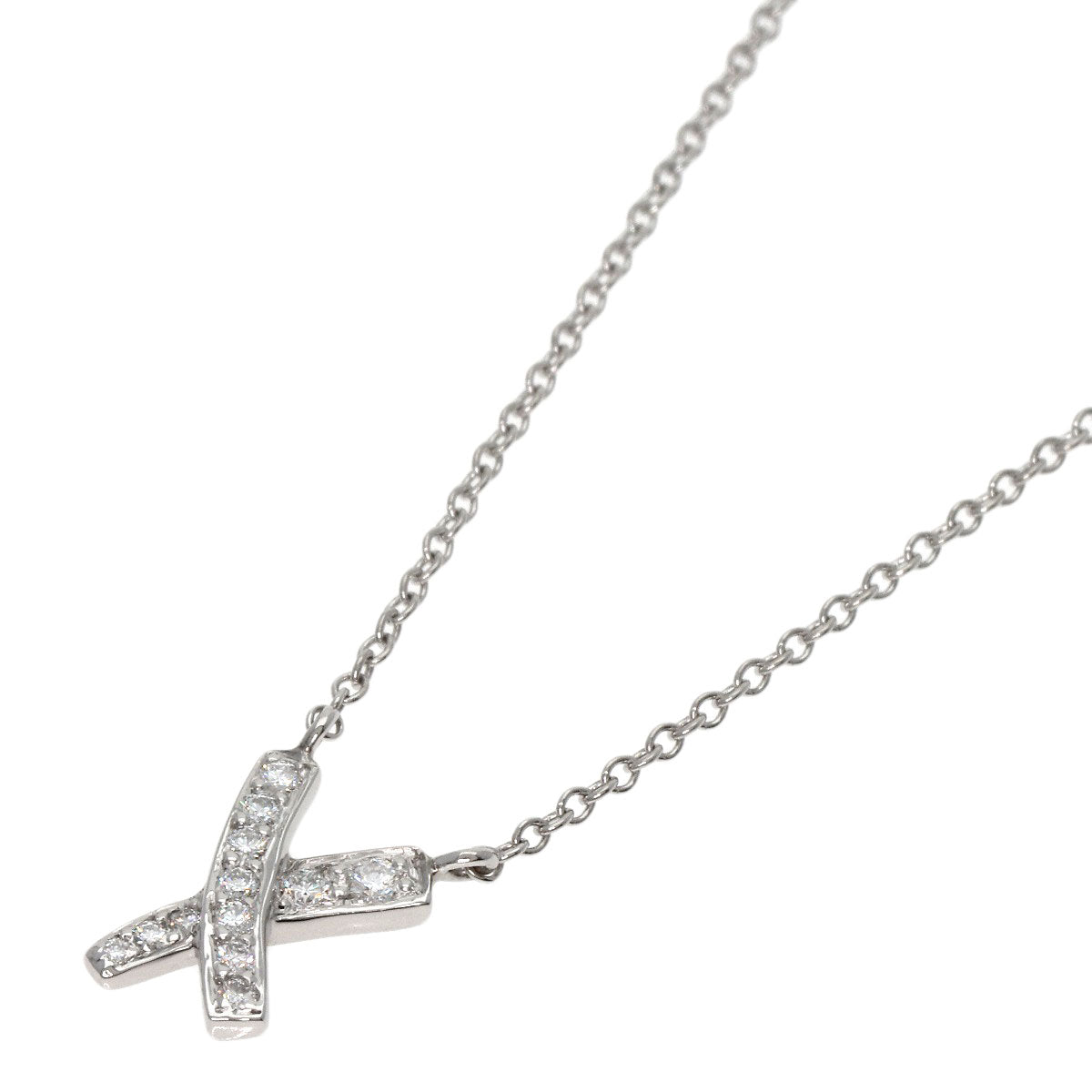 TIFFANY&Co.   Necklace Kiss Paloma Picasso Diamond Platinum PT950 Ladies