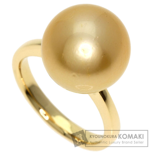 Golden  Pearl Pearl Ring K18 Yellow Gold  7.3g　Ladies