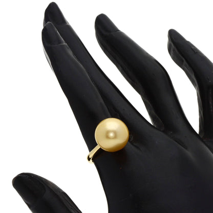 Golden  Pearl Pearl Ring K18 Yellow Gold  7.3g　Ladies