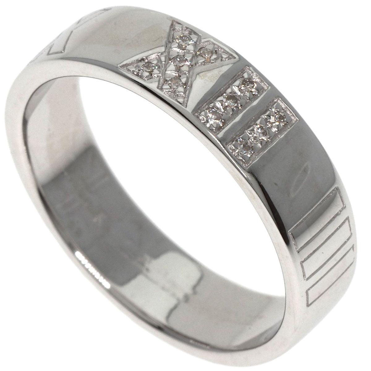 TIFFANY&Co.   Ring Atlas Diamond K18 White Gold Ladies