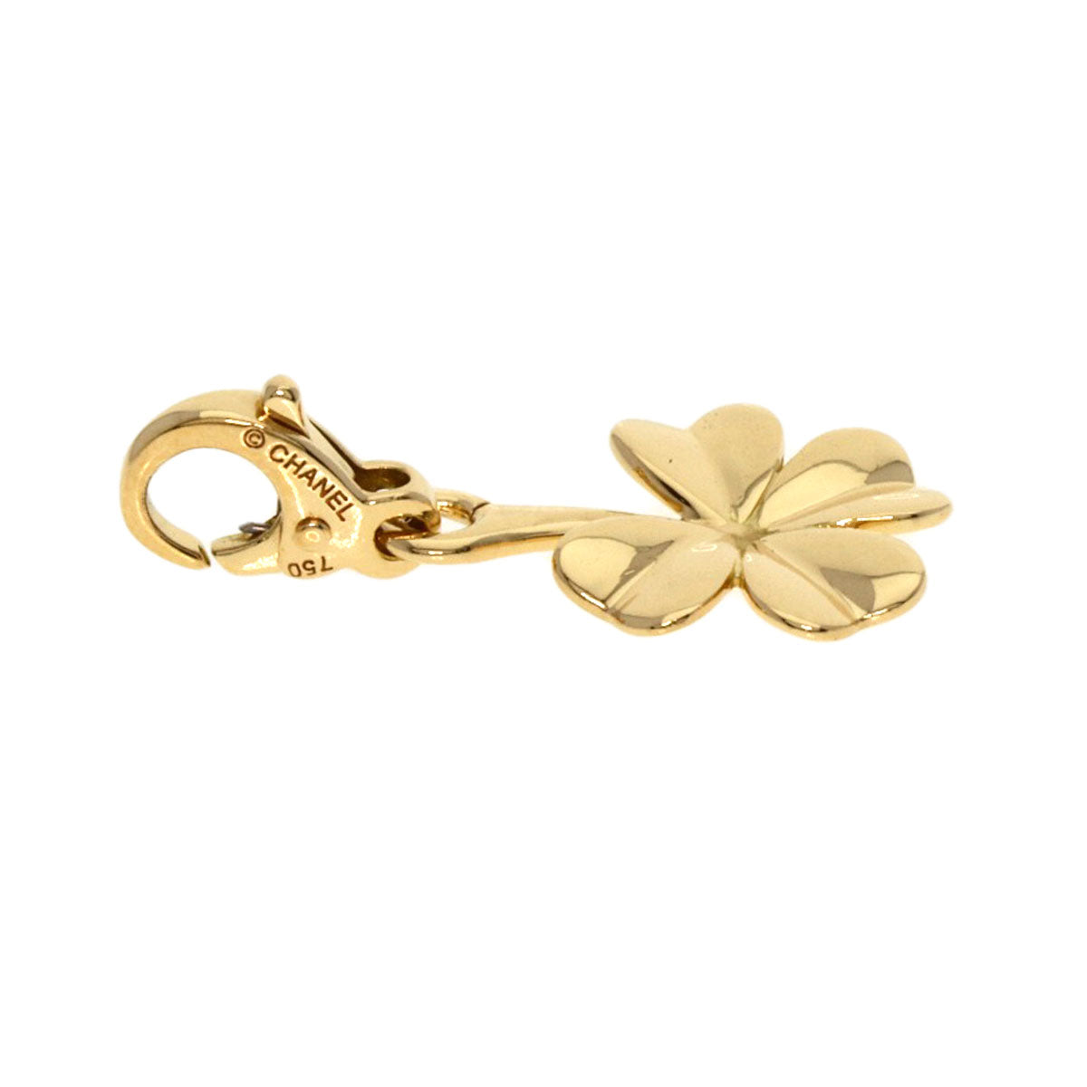 CHANEL   Pendant top Clover charm K18 Yellow Gold Ladies