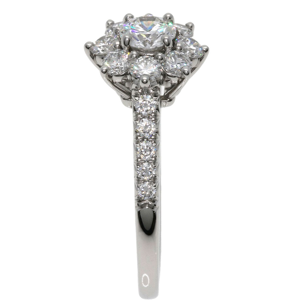 HARRY WINSTON Sunflower Diamond Ring Platinum PT950 Ladies [Used]