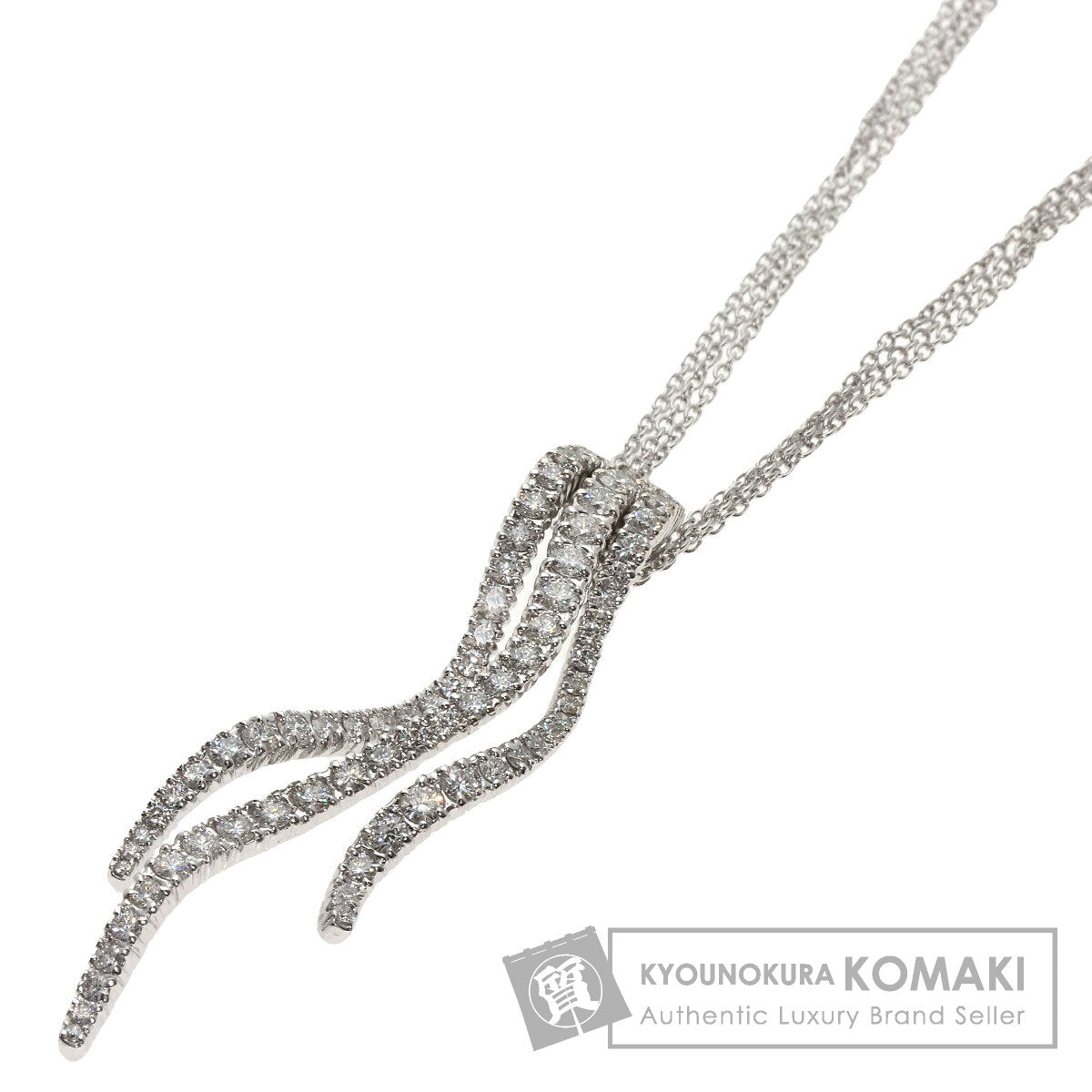 Damiani Diamond Necklace K18 White Gold Ladies [Used]