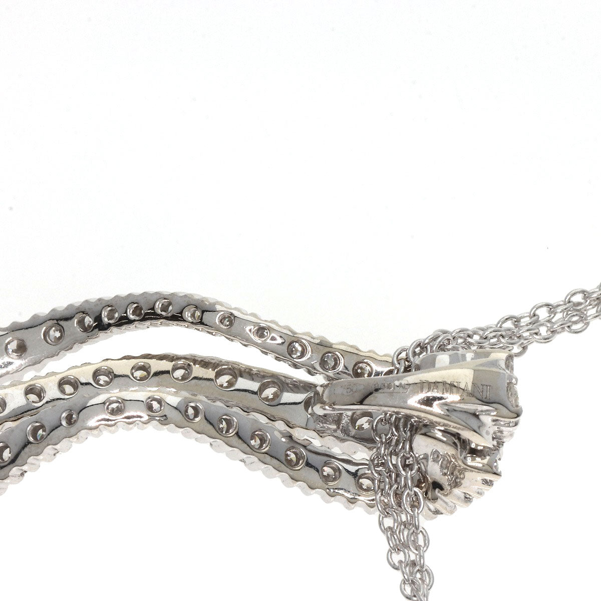 Damiani Diamond Necklace K18 White Gold Ladies [Used]