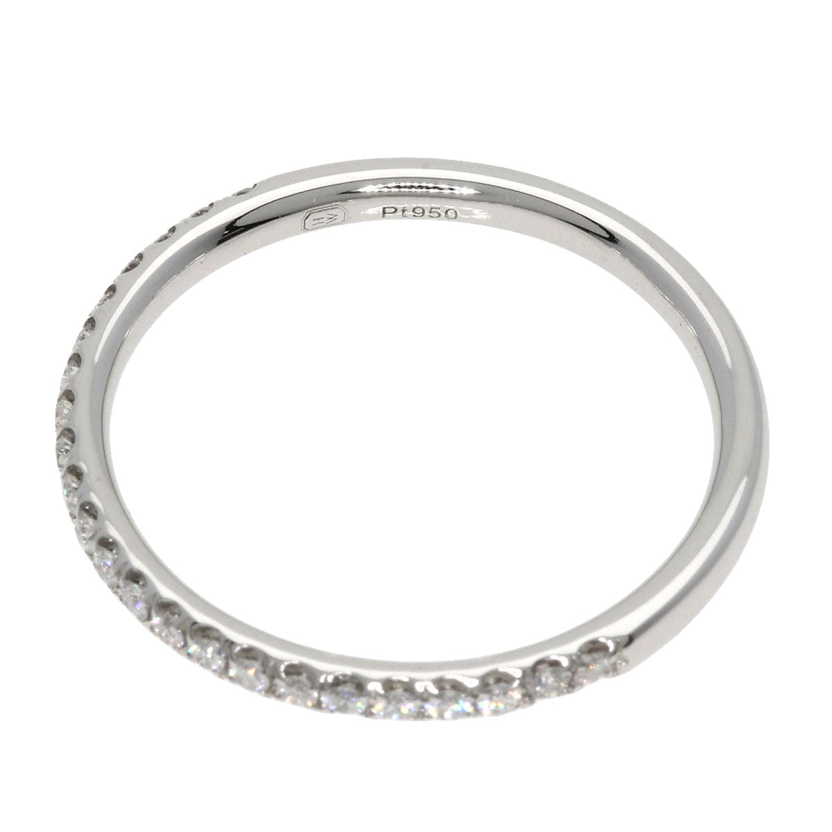 HARRY WINSTON   Ring Half diamond Platinum PT950 Ladies