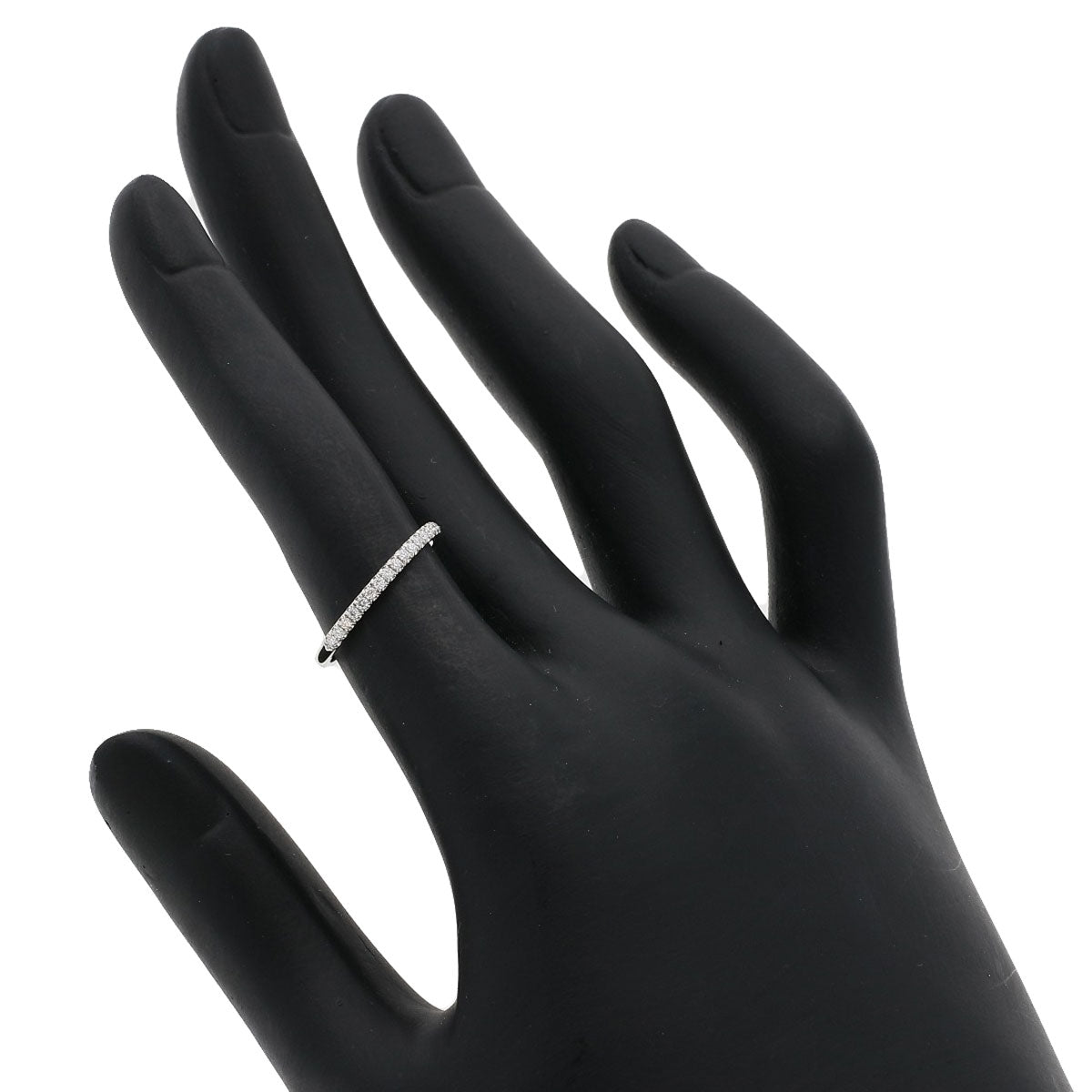 HARRY WINSTON   Ring Half diamond Platinum PT950 Ladies