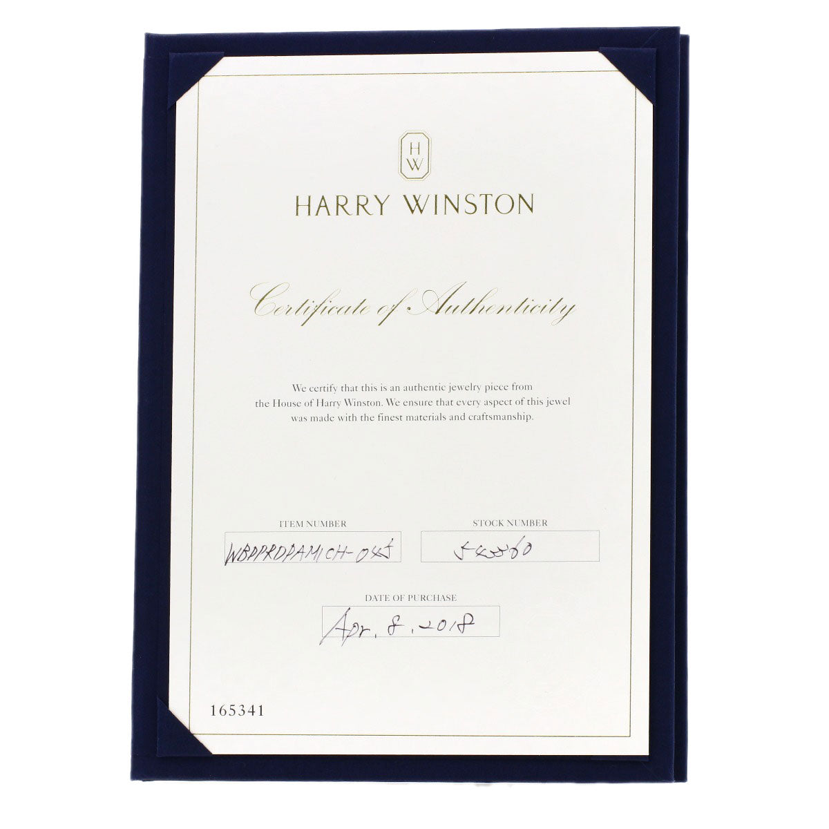 HARRY WINSTON   Ring Half diamond Platinum PT950 Ladies