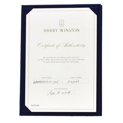 HARRY WINSTON   Ring Half diamond Platinum PT950 Ladies