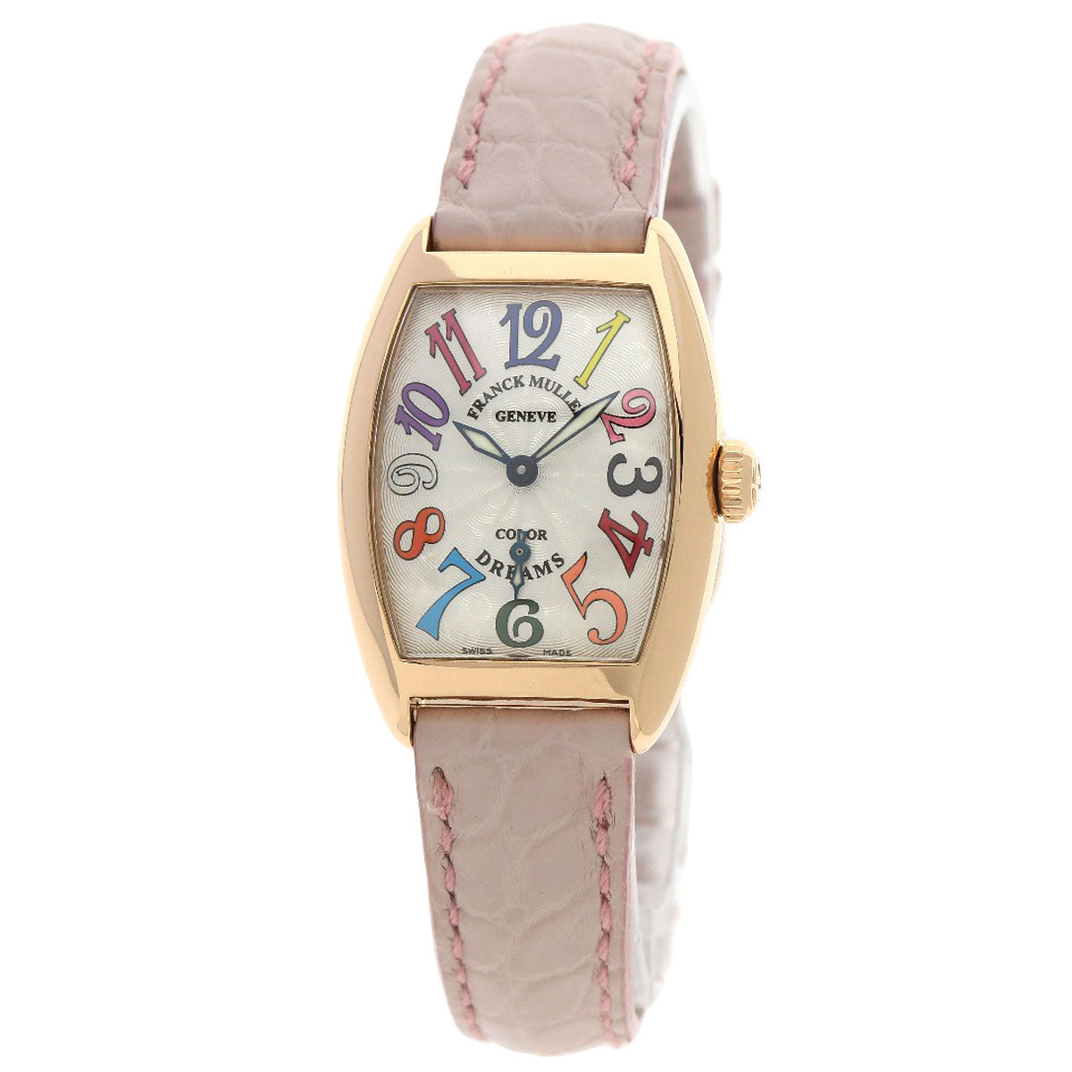 FRANCK MULLER TONNEAU CURVEX Color Dream Watches 1750S6 K18 Pink Gold/Leather Ladies