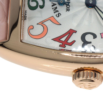 FRANCK MULLER TONNEAU CURVEX Color Dream Watches 1750S6 K18 Pink Gold/Leather Ladies