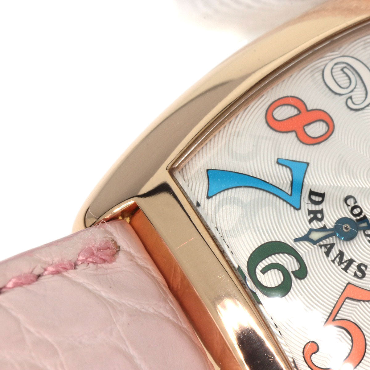 FRANCK MULLER TONNEAU CURVEX Color Dream Watches 1750S6 K18 Pink Gold/Leather Ladies