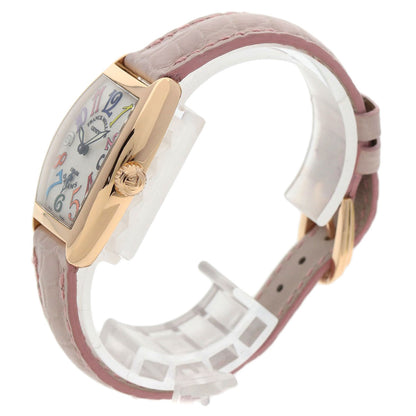 FRANCK MULLER TONNEAU CURVEX Color Dream Watches 1750S6 K18 Pink Gold/Leather Ladies