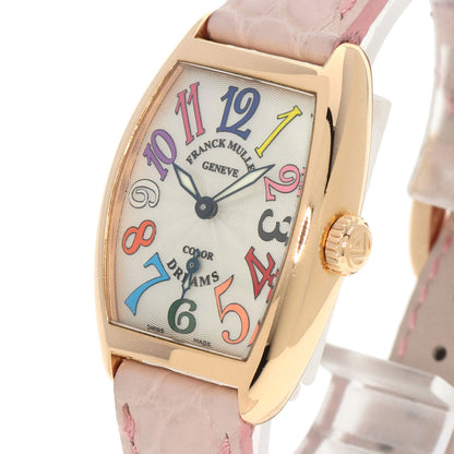 FRANCK MULLER TONNEAU CURVEX Color Dream Watches 1750S6 K18 Pink Gold/Leather Ladies