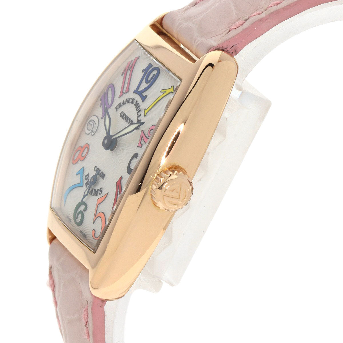 FRANCK MULLER TONNEAU CURVEX Color Dream Watches 1750S6 K18 Pink Gold/Leather Ladies