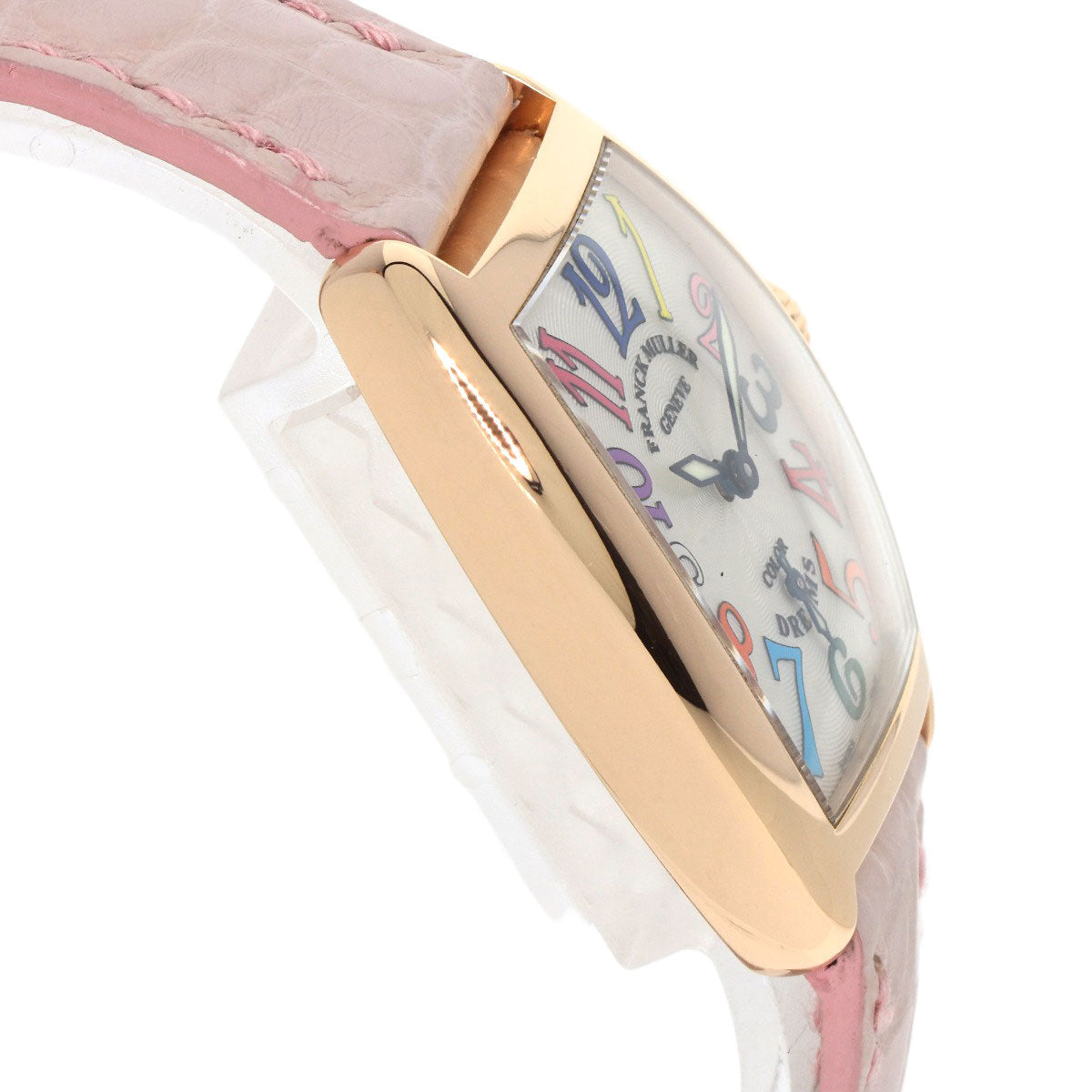 FRANCK MULLER TONNEAU CURVEX Color Dream Watches 1750S6 K18 Pink Gold/Leather Ladies