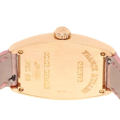 FRANCK MULLER TONNEAU CURVEX Color Dream Watches 1750S6 K18 Pink Gold/Leather Ladies