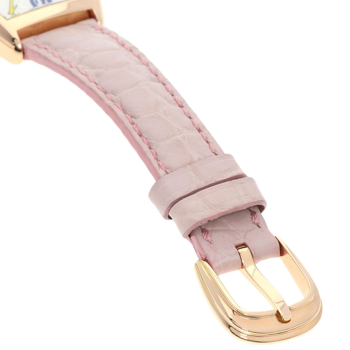 FRANCK MULLER TONNEAU CURVEX Color Dream Watches 1750S6 K18 Pink Gold/Leather Ladies