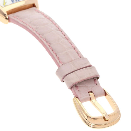 FRANCK MULLER TONNEAU CURVEX Color Dream Watches 1750S6 K18 Pink Gold/Leather Ladies