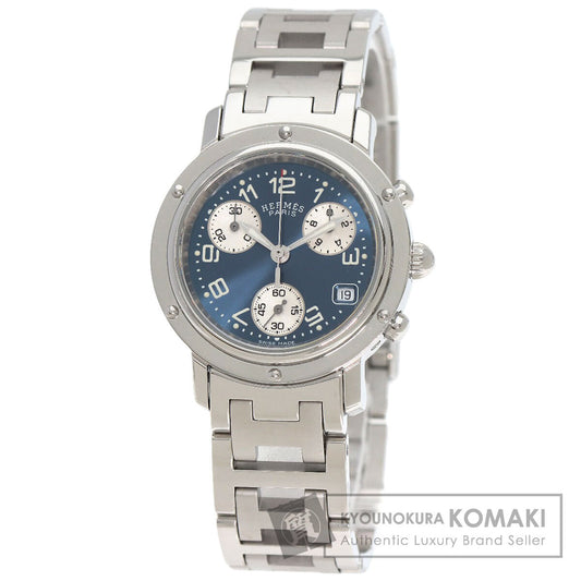 HERMES Clipper Chronograph Watches CL1.310 Stainless Steel/Stainless Steel Ladies