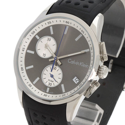 Calvin Klein Round face Watches K5A371 Stainless Steel/Leather mens