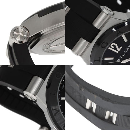 BVLGARI Diagono Date Ceramic Watches DG42SC Stainless Steel/Rubber mens