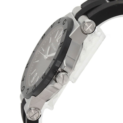 BVLGARI Diagono Date Ceramic Watches DG42SC Stainless Steel/Rubber mens
