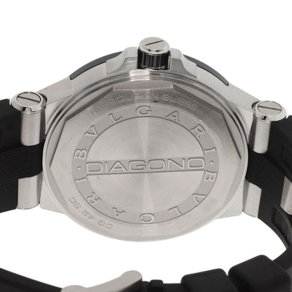 BVLGARI Diagono Date Ceramic Watches DG42SC Stainless Steel/Rubber mens