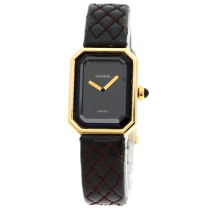 CHANEL Premiere Watches H0090 K18 Yellow Gold/Leather Ladies