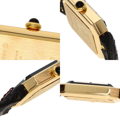 CHANEL Premiere Watches H0090 K18 Yellow Gold/Leather Ladies