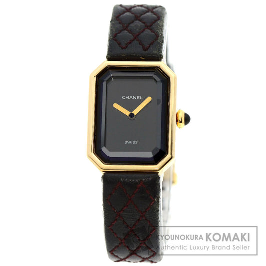 CHANEL Premiere Watches H0090 K18 Yellow Gold/Leather Ladies