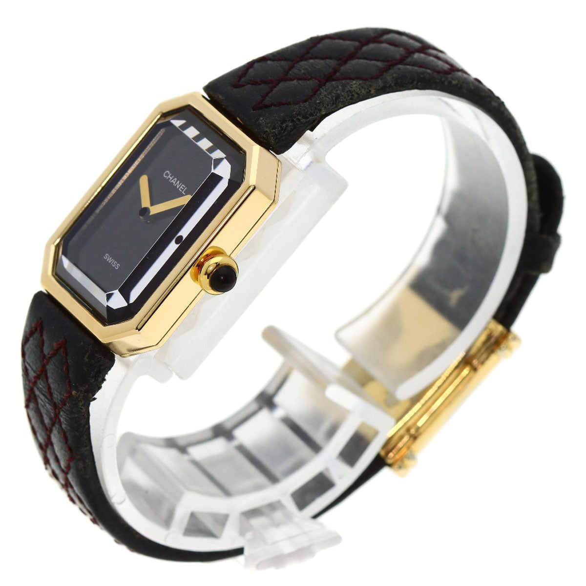 CHANEL Premiere Watches H0090 K18 Yellow Gold/Leather Ladies