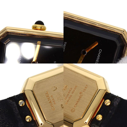 CHANEL Premiere Watches H0090 K18 Yellow Gold/Leather Ladies