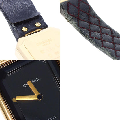 CHANEL Premiere Watches H0090 K18 Yellow Gold/Leather Ladies