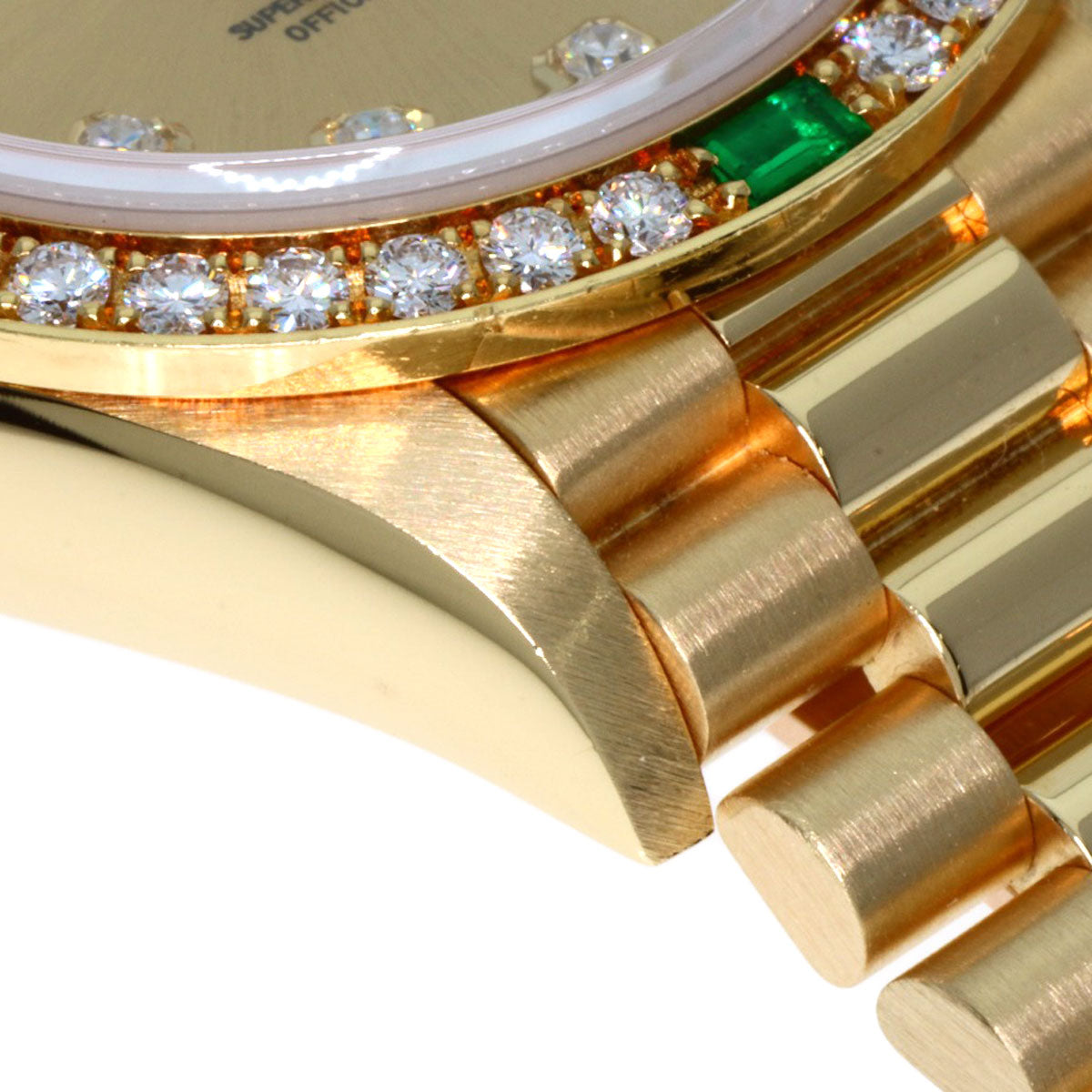 ROLEX Datejust 10P Bezel Diamond 4P Emerald Watches 79078G K18 Yellow Gold/18K Yellow Gold Ladies