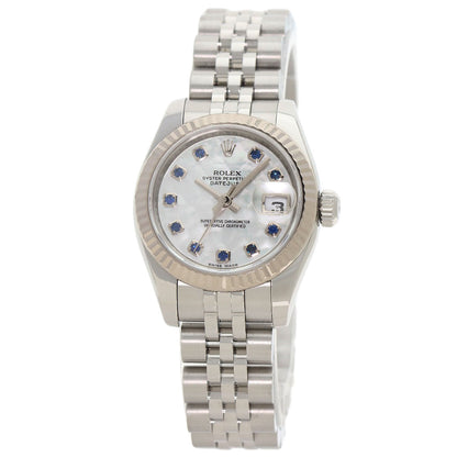 ROLEX Datejust 10P Sapphire Watches 179174NGS Stainless Steel/Stainless Steel Ladies