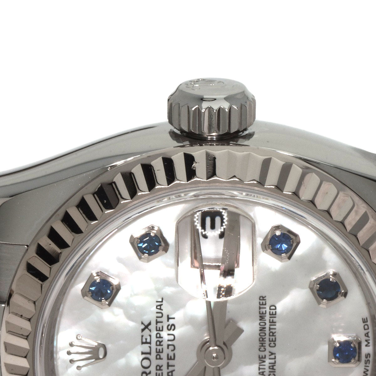 ROLEX Datejust 10P Sapphire Watches 179174NGS Stainless Steel/Stainless Steel Ladies