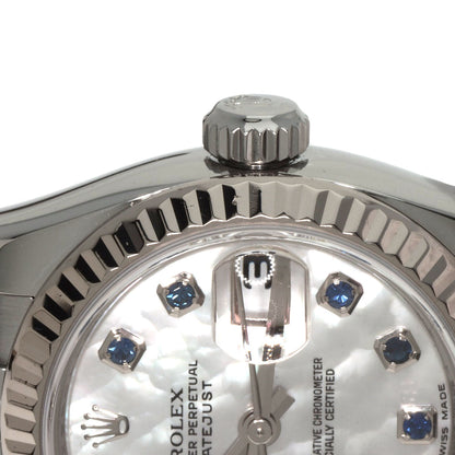 ROLEX Datejust 10P Sapphire Watches 179174NGS Stainless Steel/Stainless Steel Ladies