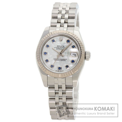 ROLEX Datejust 10P Sapphire Watches 179174NGS Stainless Steel/Stainless Steel Ladies