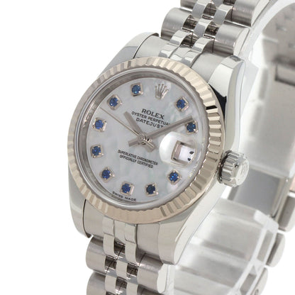 ROLEX Datejust 10P Sapphire Watches 179174NGS Stainless Steel/Stainless Steel Ladies