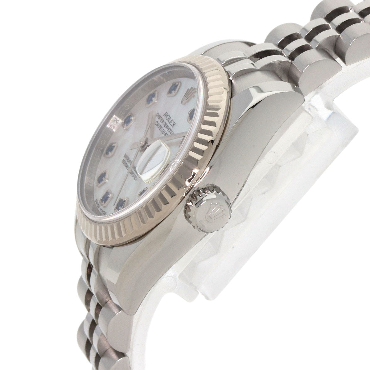 ROLEX Datejust 10P Sapphire Watches 179174NGS Stainless Steel/Stainless Steel Ladies